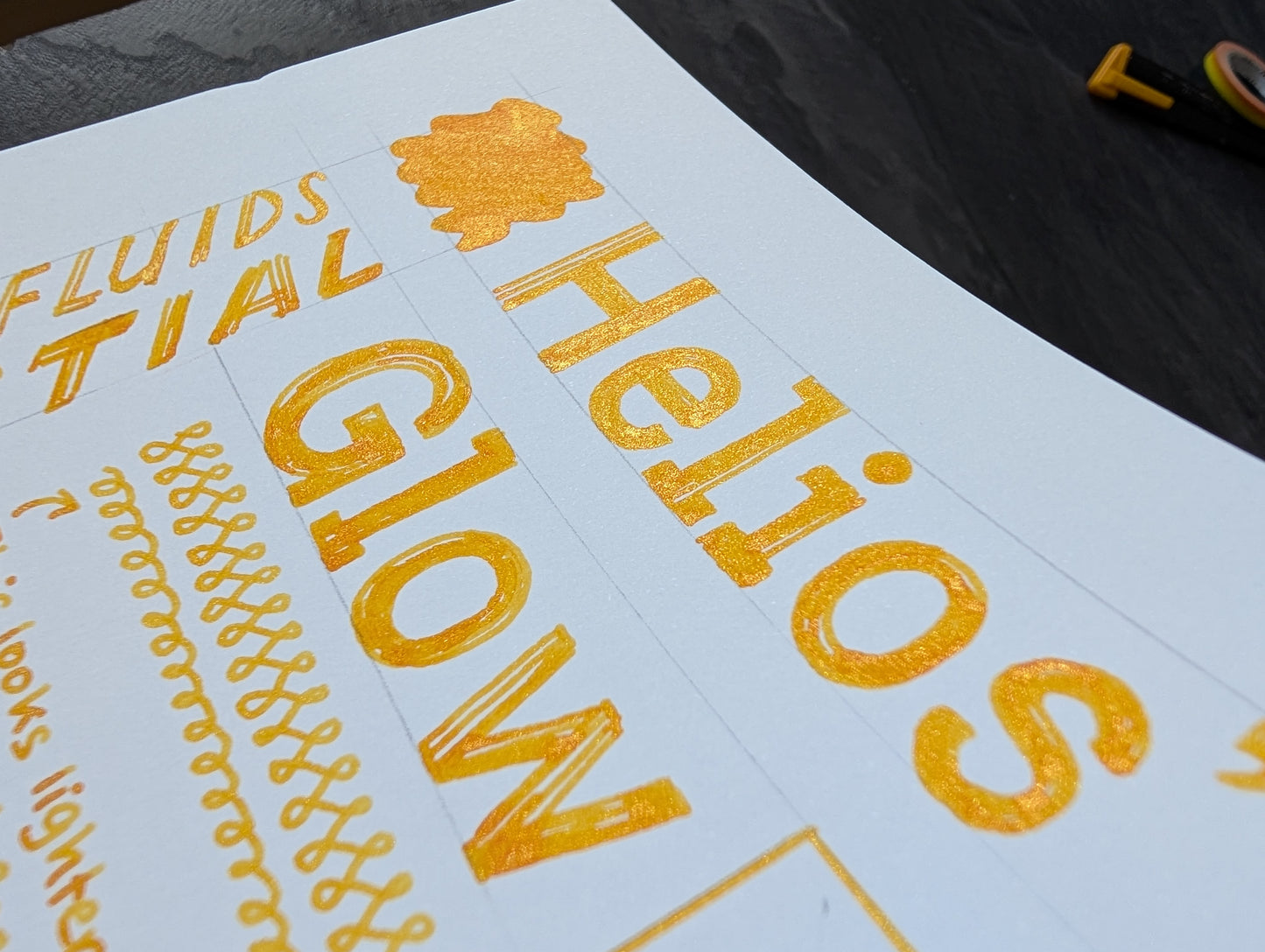 5ml Probe: Octopus Fluids Celestial Collection, Glitzertinte für Füllhalter