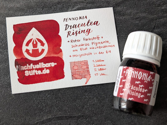 Pennonia Füllhaltertinte: Draculea Rising/Draculea Reinvat, 30ml Glas
