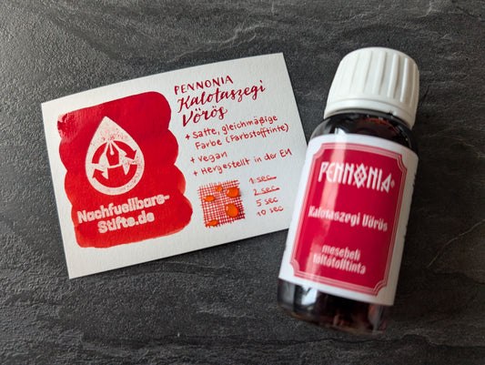 Pennonia Füllhaltertinte: Kalotaszeg Red/Kalotaszegi Vörös, Standardsortiment, 60ml Glas