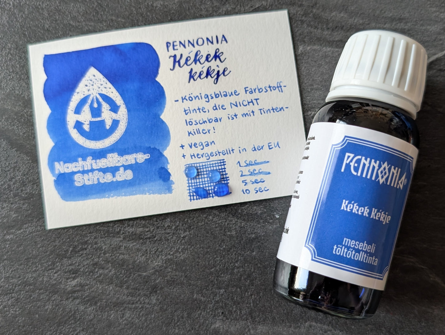 Pennonia Füllhaltertinte: Blue of Blues/Kékek Kékje, Standardsortiment, 60ml Glas