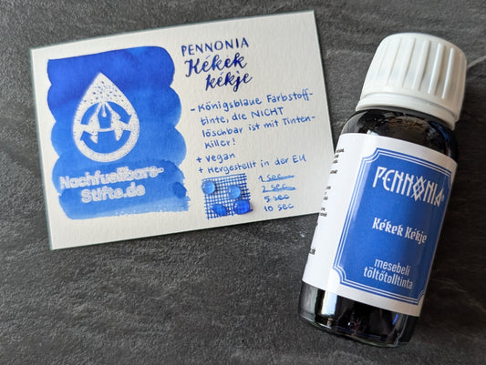 Pennonia Füllhaltertinte: Blue of Blues/Kékek Kékje, Standardsortiment, 60ml Glas