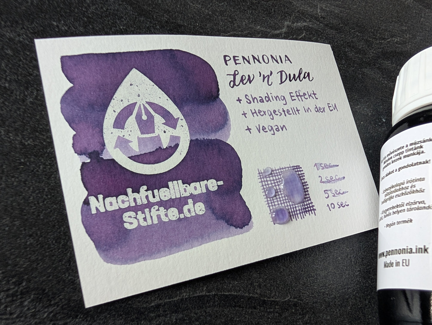 Pennonia Füllhaltertinte: Lav 'n' Der/Lev 'n' Dula, Standardsortiment, 60ml Glas