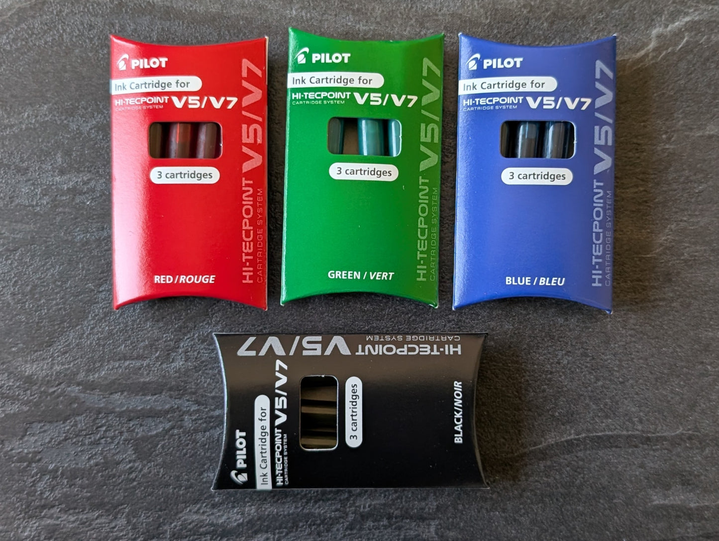 Pilot Patronen [2218] für Hi-Tecpoint Cartridge System Tintenroller 3er Set