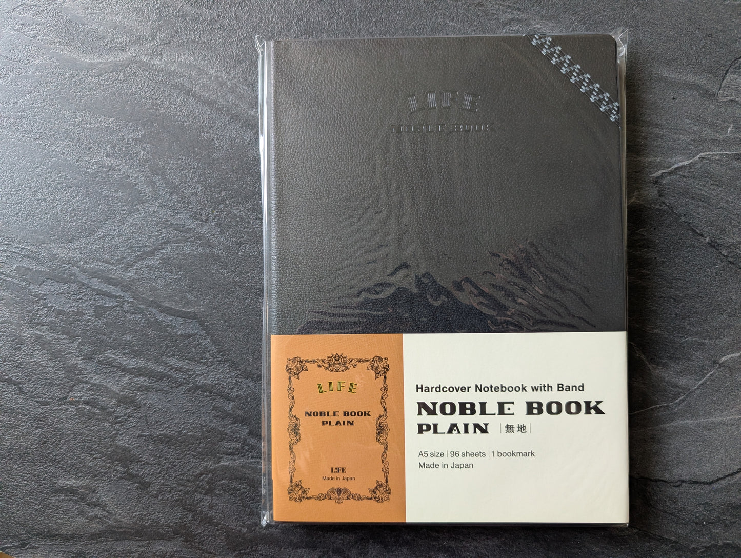 Life Noble Notebook DIN A5, Hardcover Notizbuch, 192 Seiten, 3 Raster