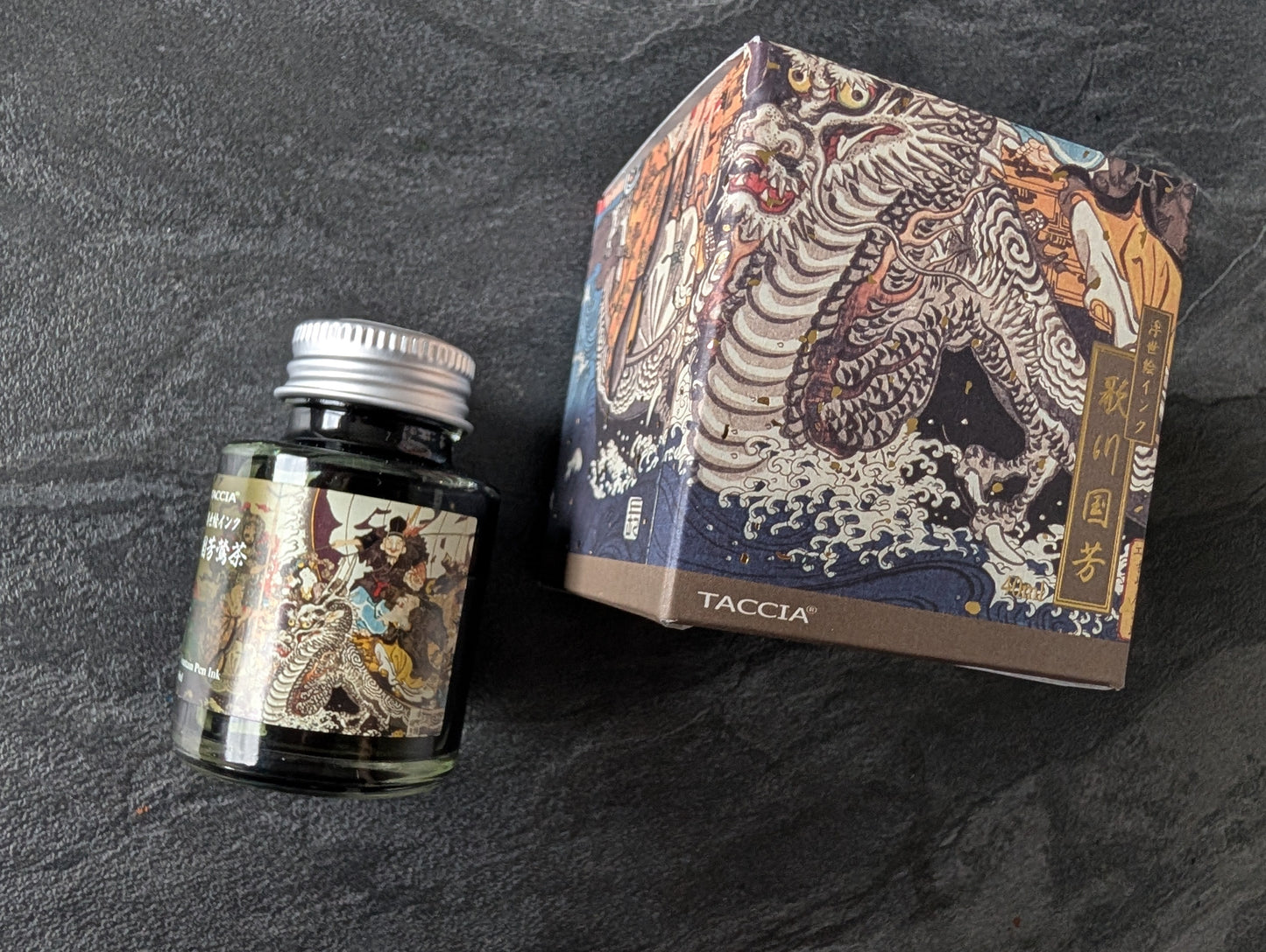 Taccia Kuniyoshi Uguisucha, 40ml Füllhaltertinte (Ukiyo-e Kollektion)