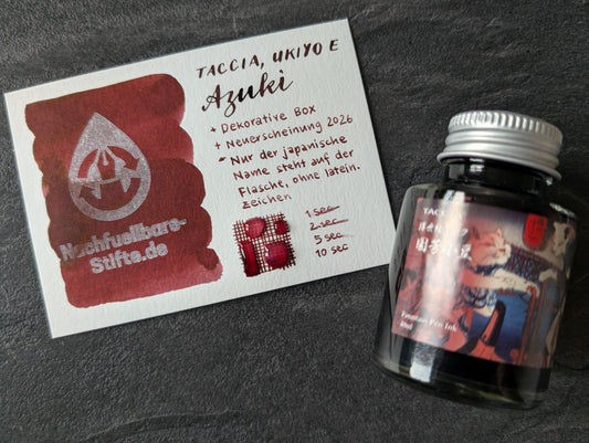Taccia Kuniyoshi Azuki, 40ml Füllhaltertinte (Ukiyo-e Kollektion)