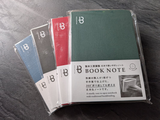 Booknote 360° Notizbuch DIN B6, mit "OK Fools" Papier, 190 Seiten, von Watanabe Bookbinding