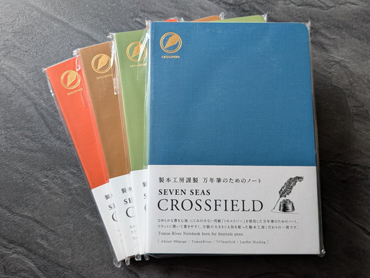 Seven Seas Crossfield DIN A5, Softcover Notizbuch aus Tomoe River Papier, 384 Seiten, von Watanabe Bookbinding