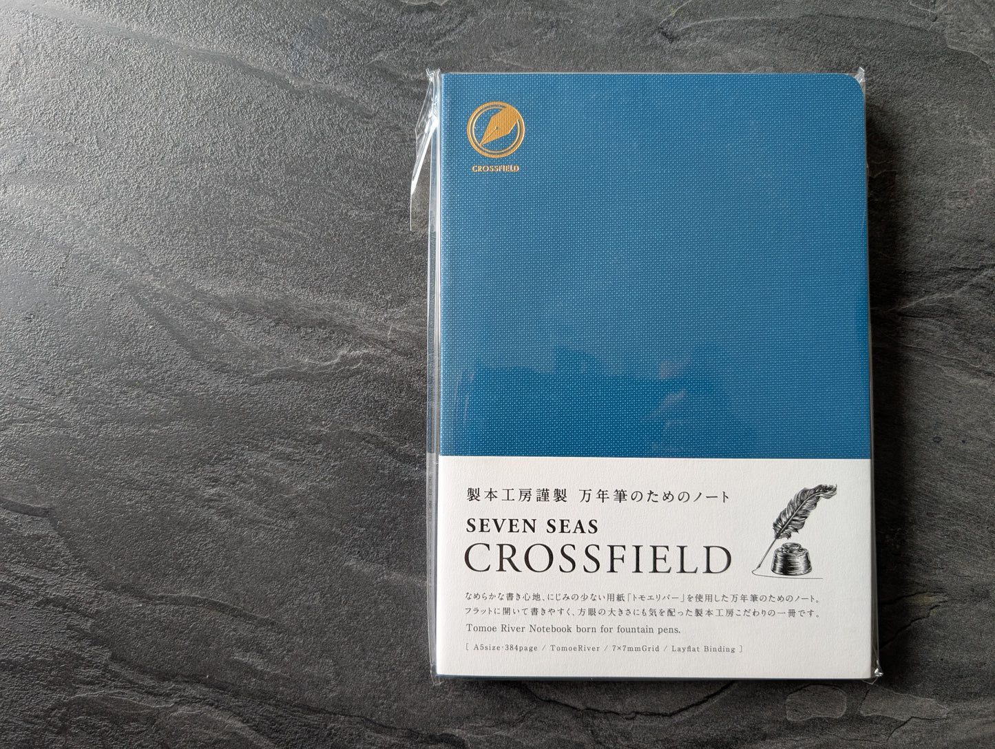 Seven Seas Crossfield DIN A5, Softcover Notizbuch aus Tomoe River Papier, 384 Seiten, von Watanabe Bookbinding