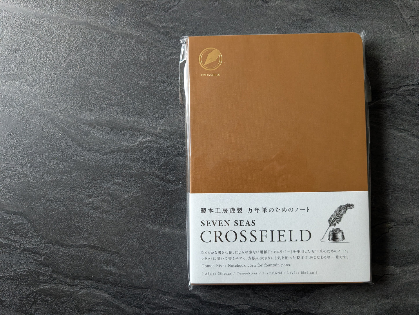 Seven Seas Crossfield DIN A5, Softcover Notizbuch aus Tomoe River Papier, 384 Seiten, von Watanabe Bookbinding