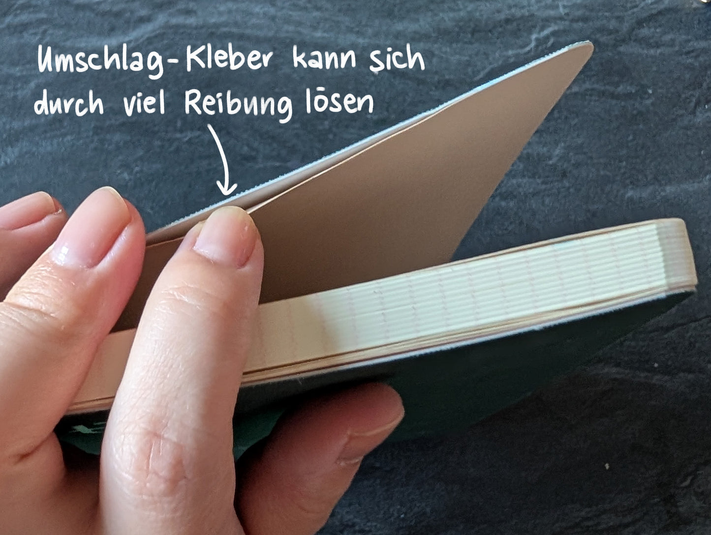Booknote 360° Notizbuch DIN B6, mit "OK Fools" Papier, 190 Seiten, von Watanabe Bookbinding