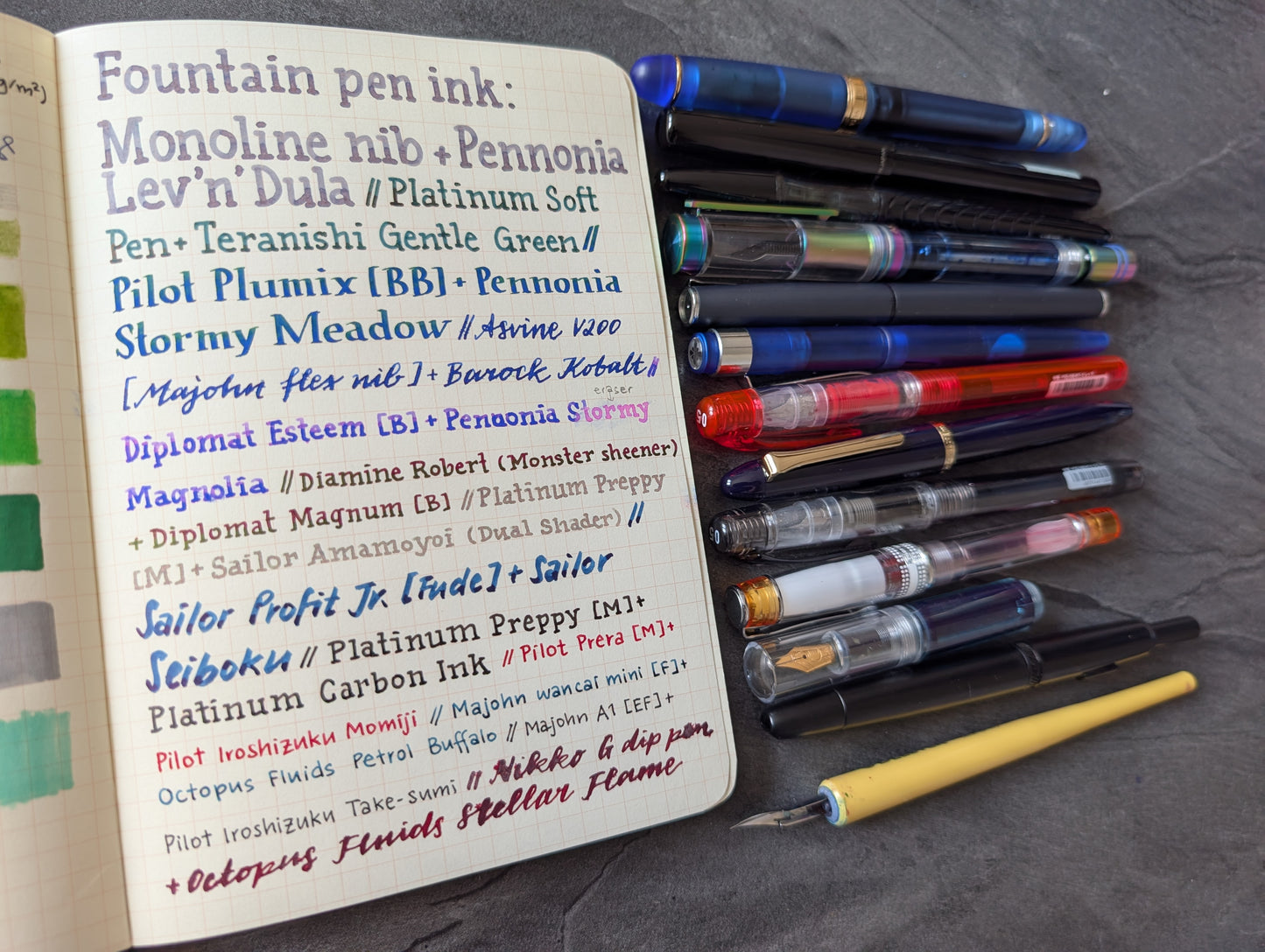 Booknote 360° Notizbuch DIN B6, mit "OK Fools" Papier, 190 Seiten, von Watanabe Bookbinding