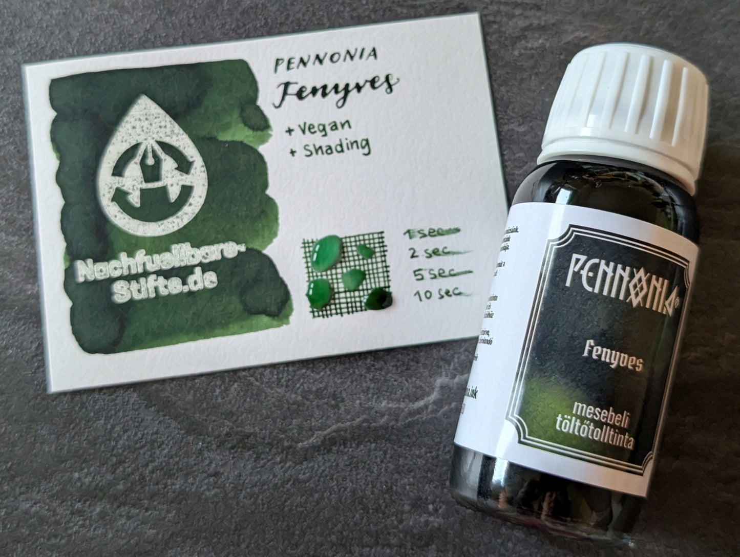 Pennonia Füllhaltertinte: Boreal Forest/Fenyves, Standardsortiment, 60ml Glas