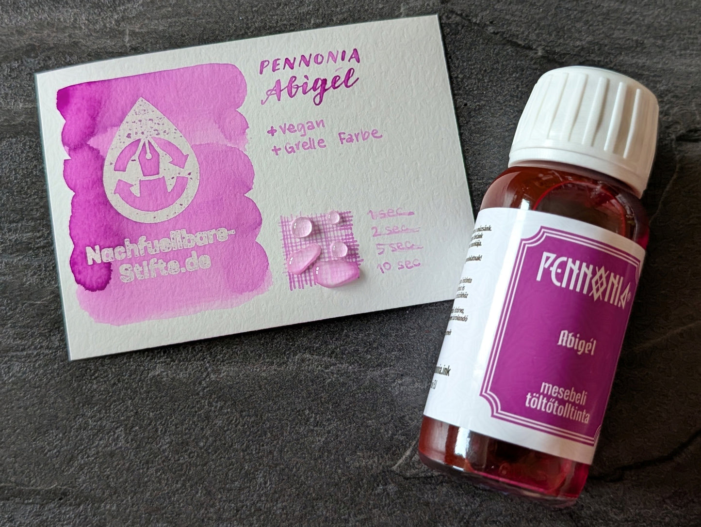 Pennonia Füllhaltertinte: Abigail/Abigél, Standardsortiment, 60ml Glas