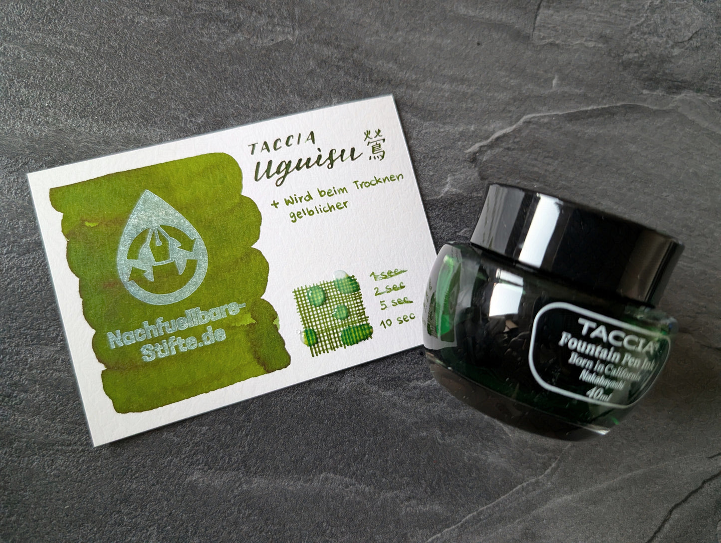 Taccia Füllhaltertinte "Uguisu" (grün), 40ml