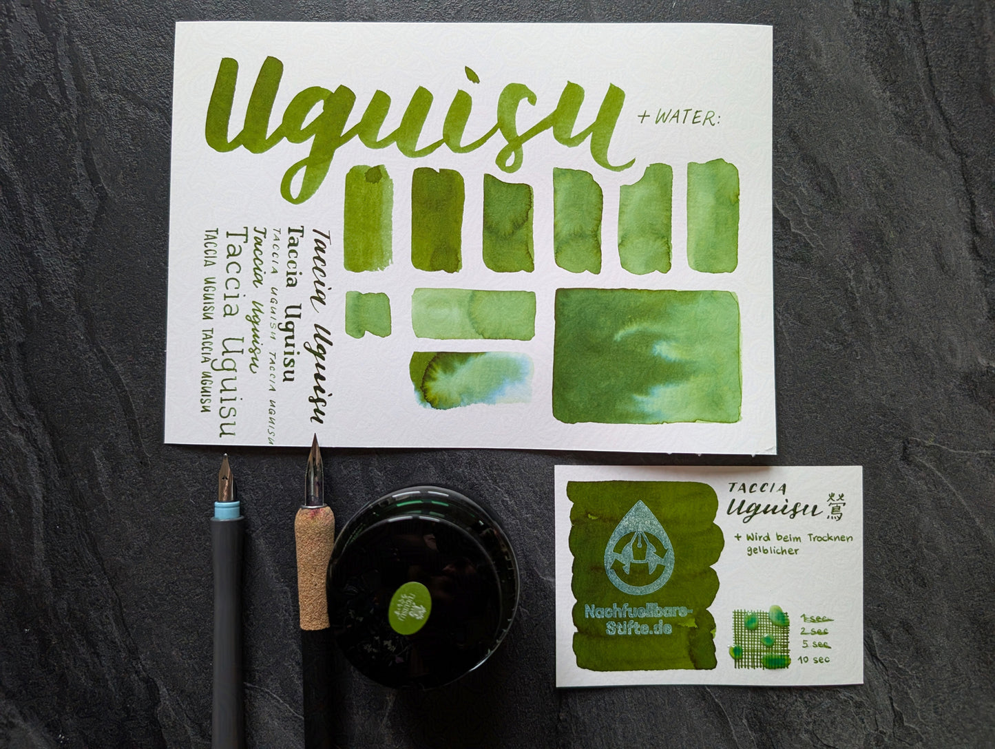 Taccia Füllhaltertinte "Uguisu" (grün), 40ml
