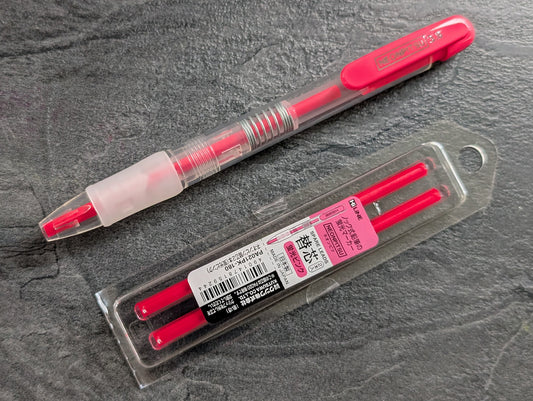 Kutsuwa Neonpitsu Highlighter Pencil, 3.8mm Minenhalter, trockener Textmarker in pink