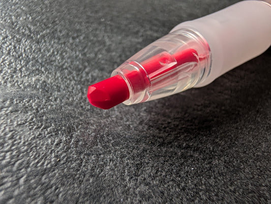 GEBRAUCHT: Kutsuwa Neonpitsu Highlighter Pencil, 3.8mm Minenhalter, trockener Textmarker in pink