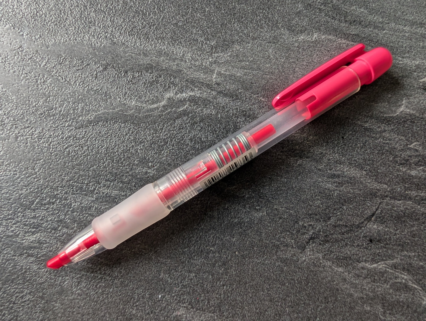 Kutsuwa Neonpitsu Highlighter Pencil, 3.8mm Minenhalter, trockener Textmarker in pink