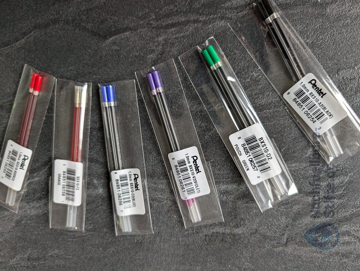 Pentel iZee Multistift Minen BSX10, 8 verschiedene Farben, 2er Pack