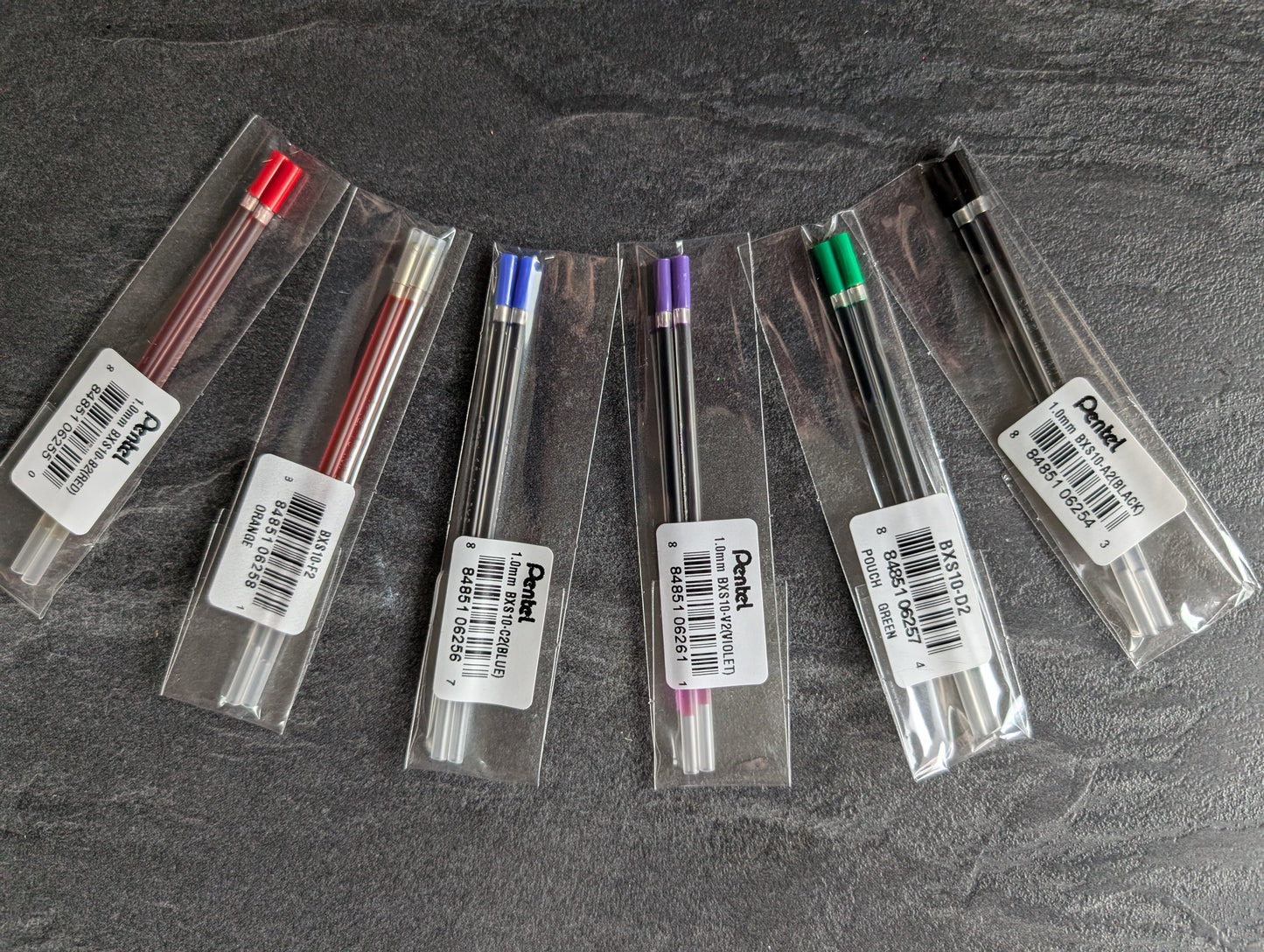 Pentel iZee Multistift Minen BSX10, 8 verschiedene Farben, 2er Pack