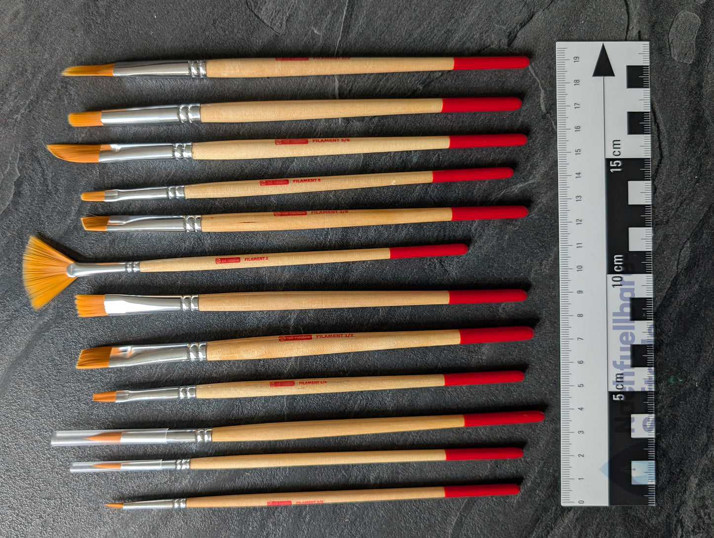 12er Set: Talens art creation Aquarellpinsel, verschiedene Formen