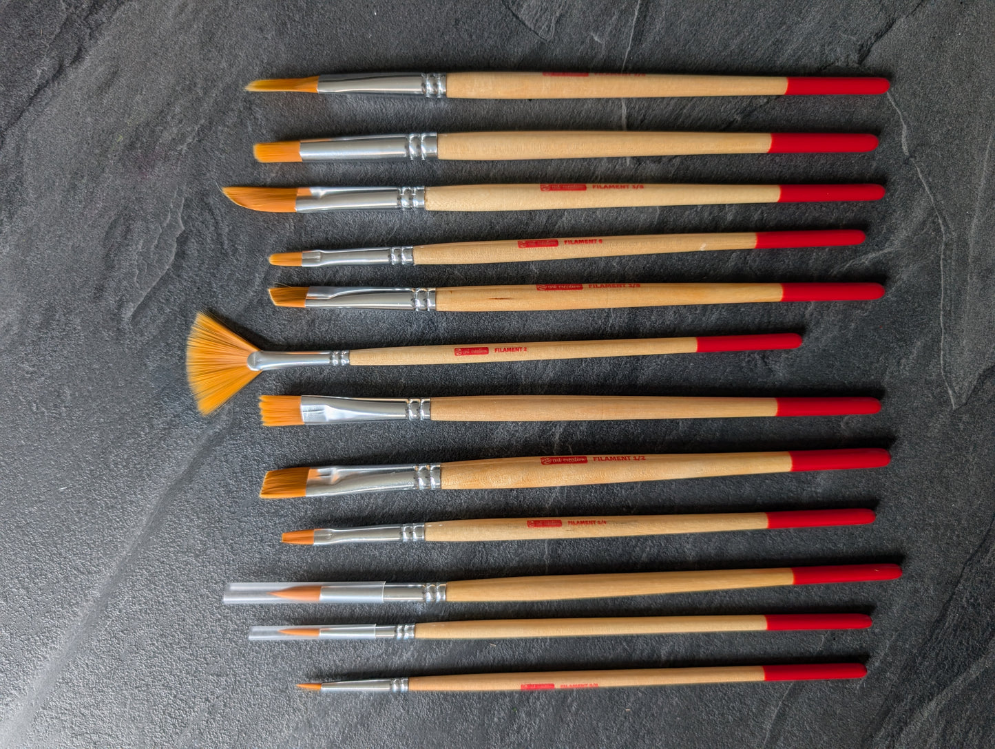 12er Set: Talens art creation Aquarellpinsel, verschiedene Formen