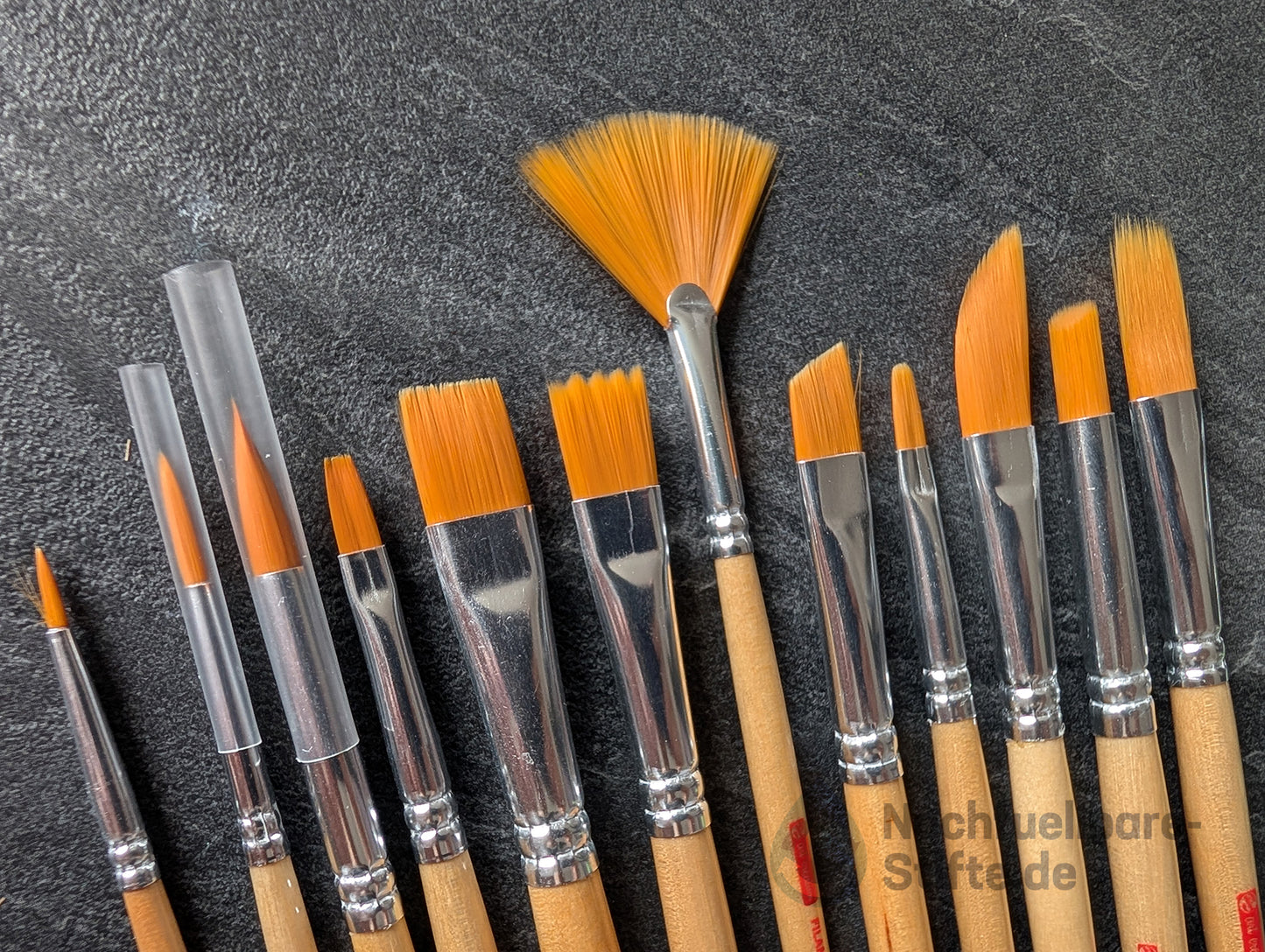 12er Set: Talens art creation Aquarellpinsel, verschiedene Formen