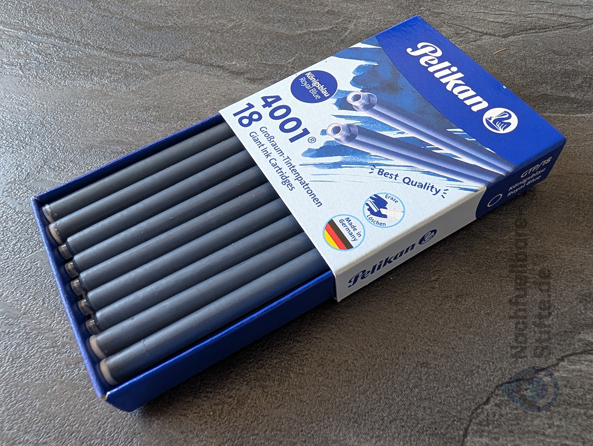 Pelikan 4001® Füllhaltertinte: Königsblau, Patronen TP/6 oder GPT/5, versch. Packungsgrößen
