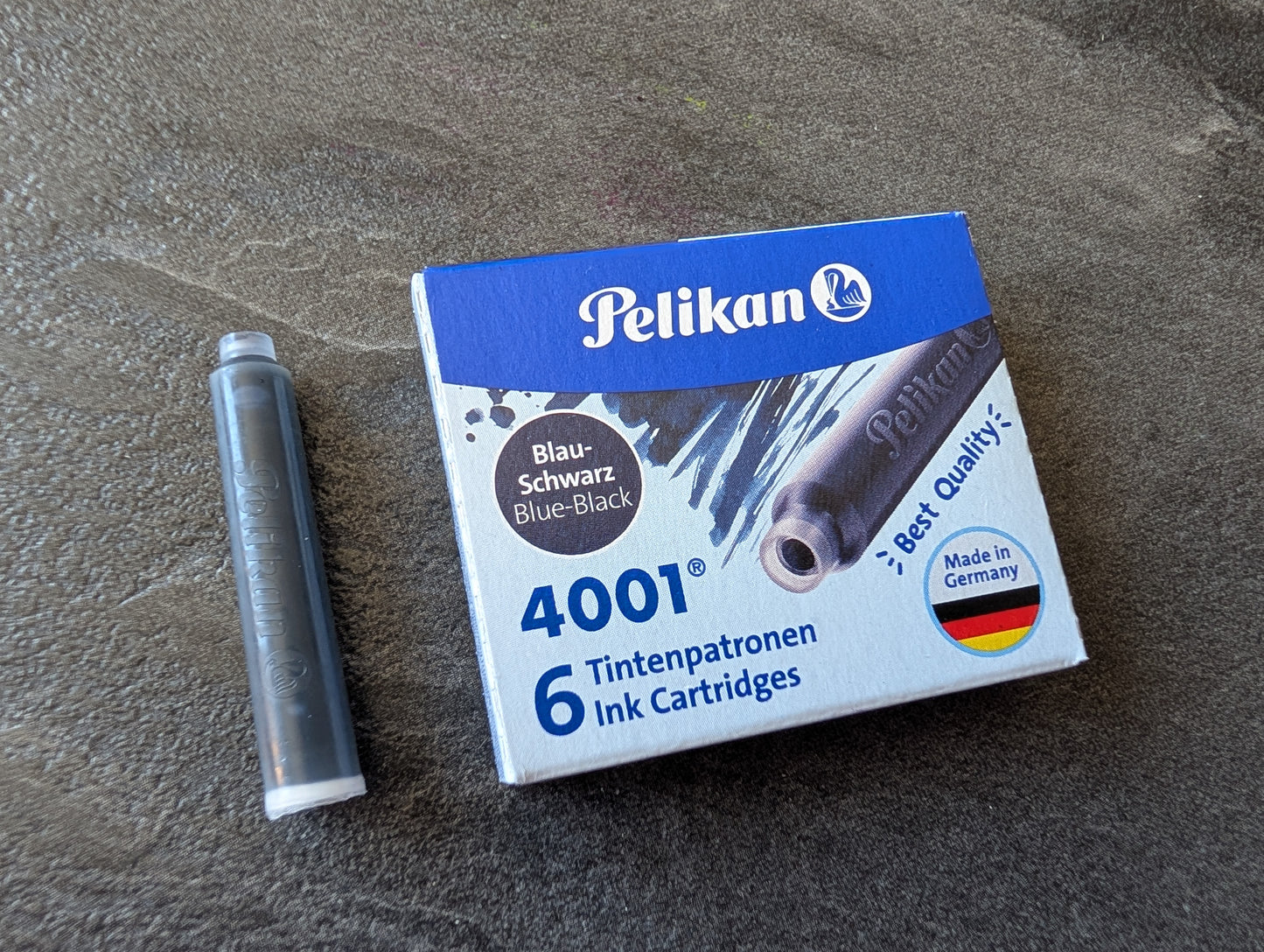 Pelikan 4001® Füllhaltertinte: Blauschwarz, Packung Patronen TP/6 oder GPT/5