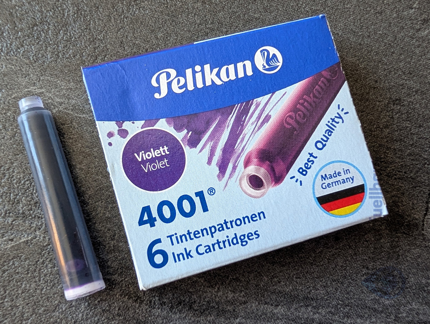 Pelikan 4001® Füllhaltertinte: Violett, Packung Patronen TP/6 oder GPT/5