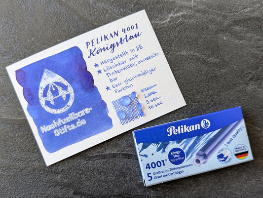 Pelikan 4001® Füllhaltertinte: Königsblau, Patronen TP/6 oder GPT/5, versch. Packungsgrößen