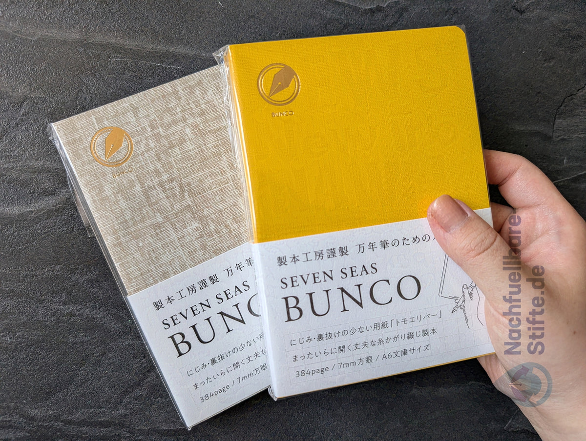 Seven Seas BUNCO DIN A6, Softcover Notizbuch aus Tomoe River Papier, 384 Seiten, von Watanabe Bookbinding