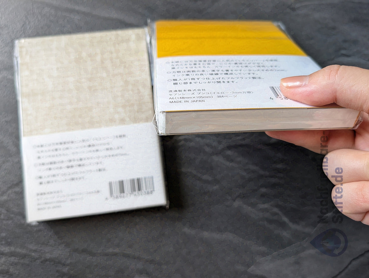 Seven Seas BUNCO DIN A6, Softcover Notizbuch aus Tomoe River Papier, 384 Seiten, von Watanabe Bookbinding