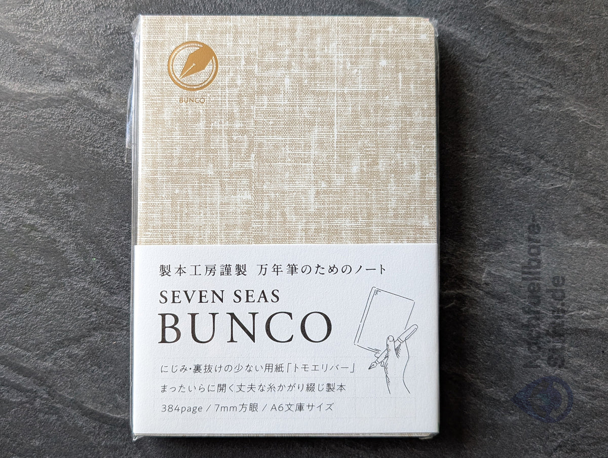 Seven Seas BUNCO DIN A6, Softcover Notizbuch aus Tomoe River Papier, 384 Seiten, von Watanabe Bookbinding