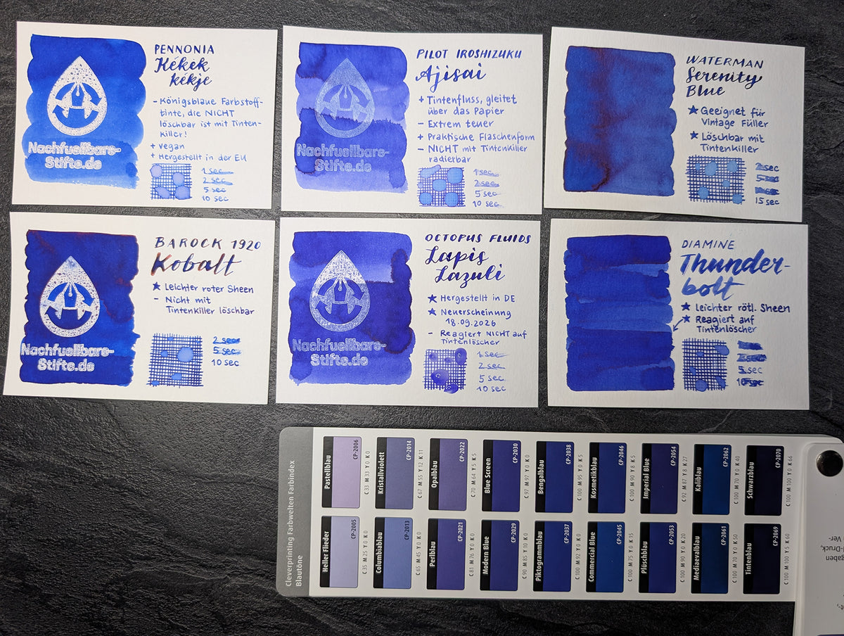 Octopus Fluids: "Lapislazuli" Füllhaltertinte, 30ml Glas, Standardsortiment