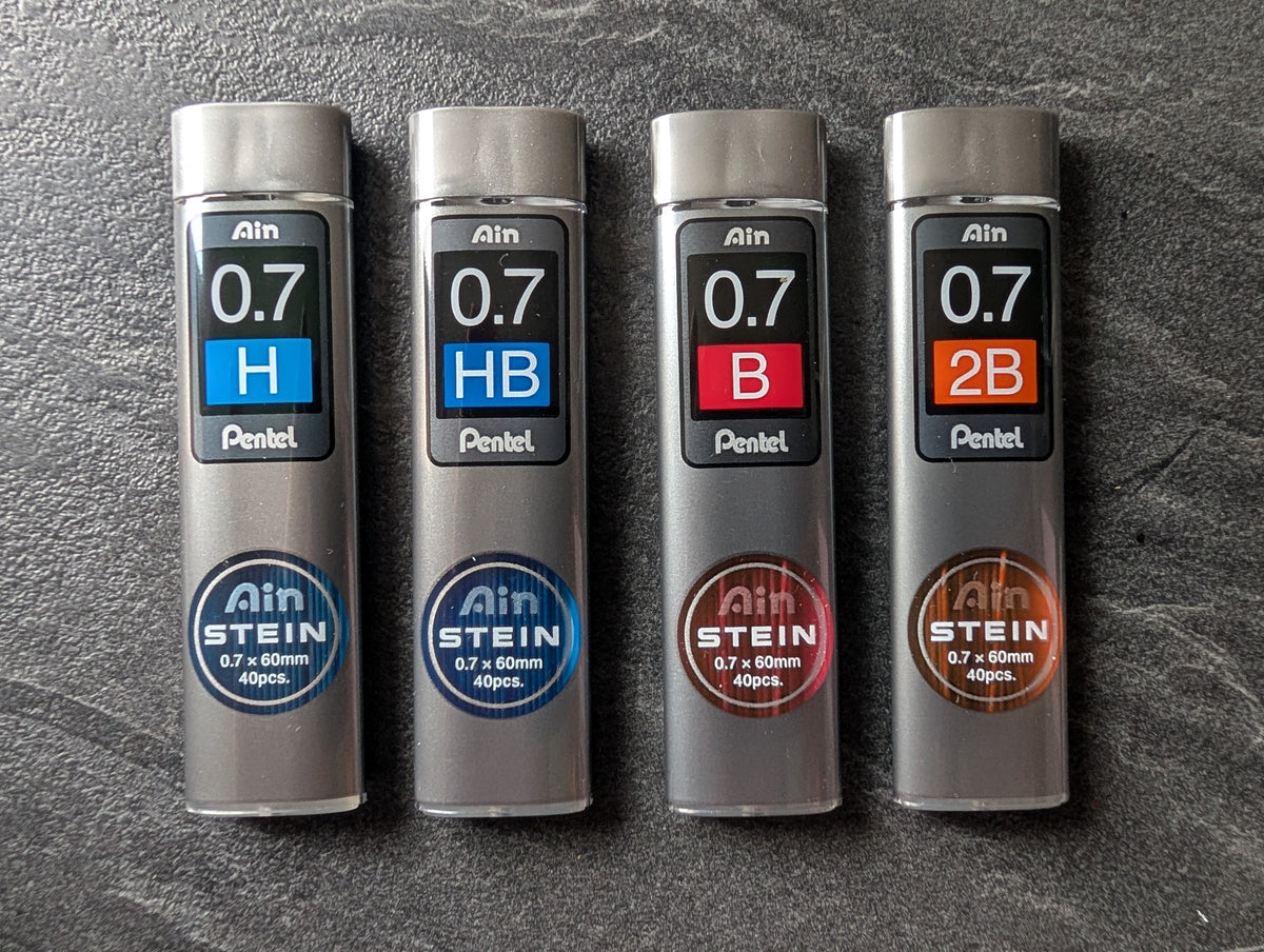 Druckbleistiftminen Pentel AIN Stein 0.7mm, 40 Minen, 60mm lang