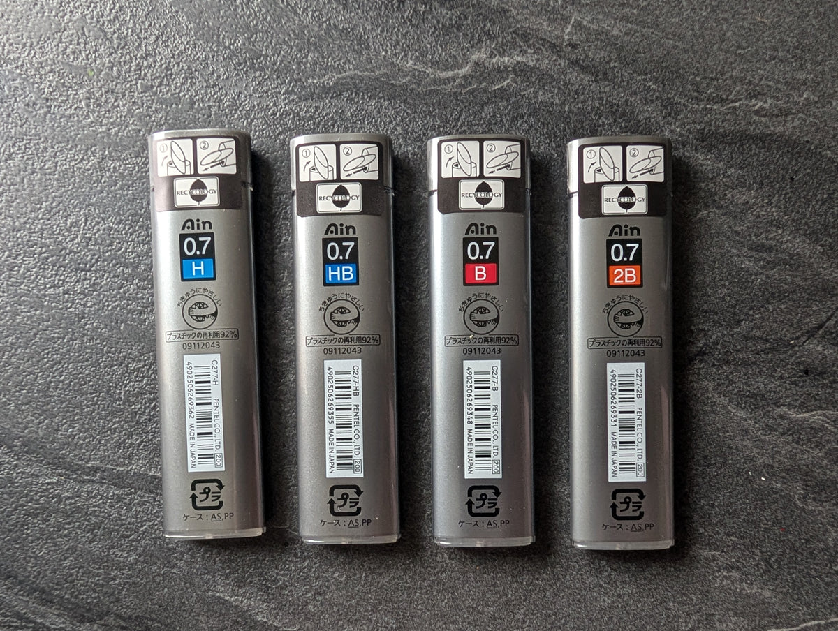 Druckbleistiftminen Pentel AIN Stein 0.7mm, 40 Minen, 60mm lang