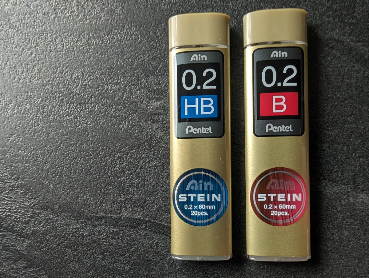 Druckbleistiftminen Pentel AIN Stein 0.2mm, 20 Minen, 60mm lang