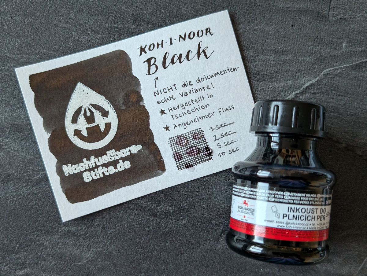 Füllhaltertinte KOH-I-NOOR Black, 50ml in Plastikflasche