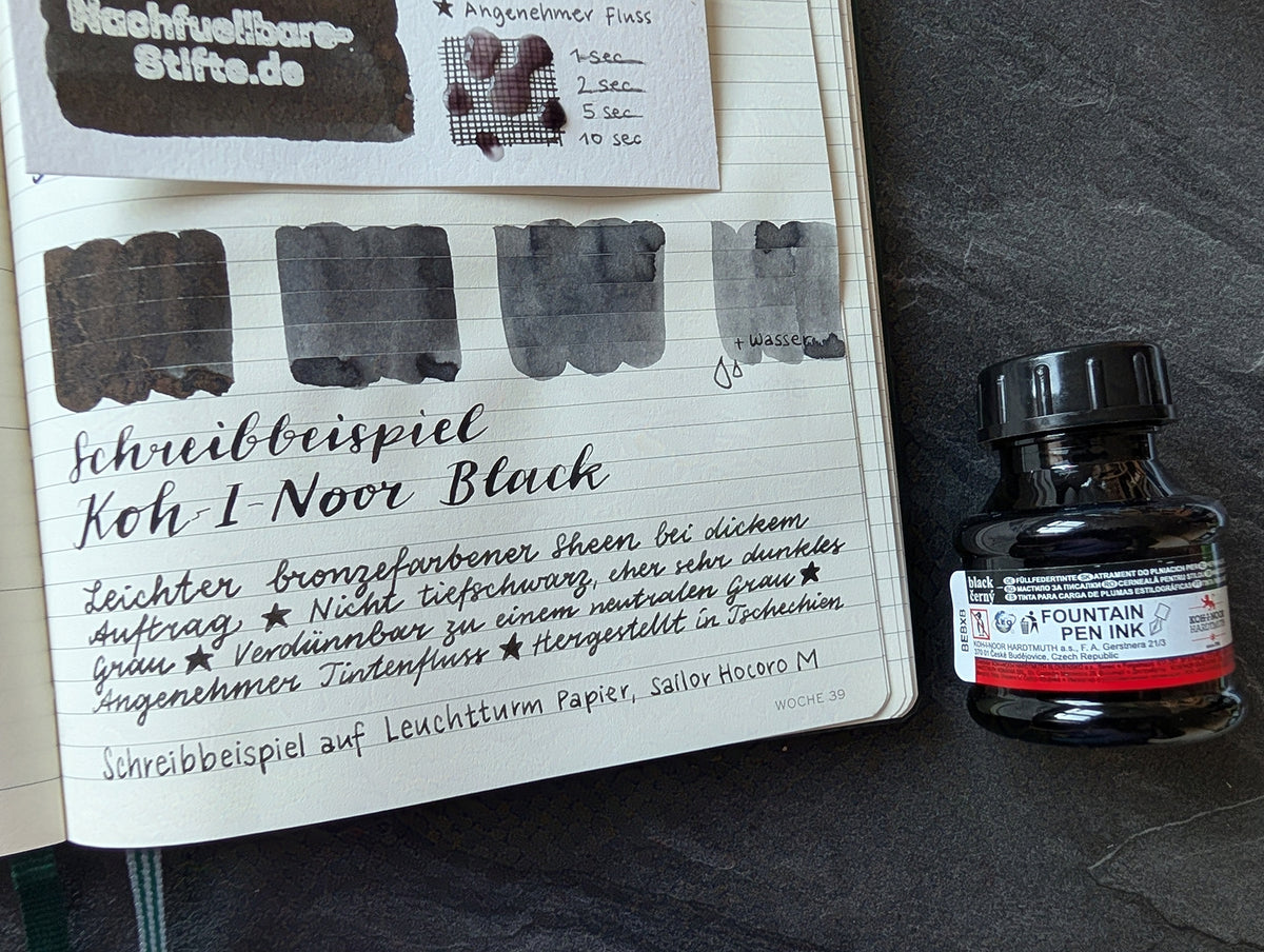 Füllhaltertinte KOH-I-NOOR Black, 50ml in Plastikflasche