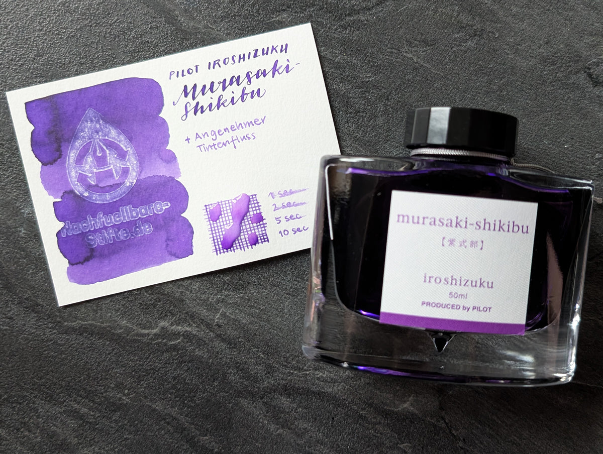 Pilot iroshizuku: Murasaki-shikibu, violette Füllhaltertinte im Glasflacon