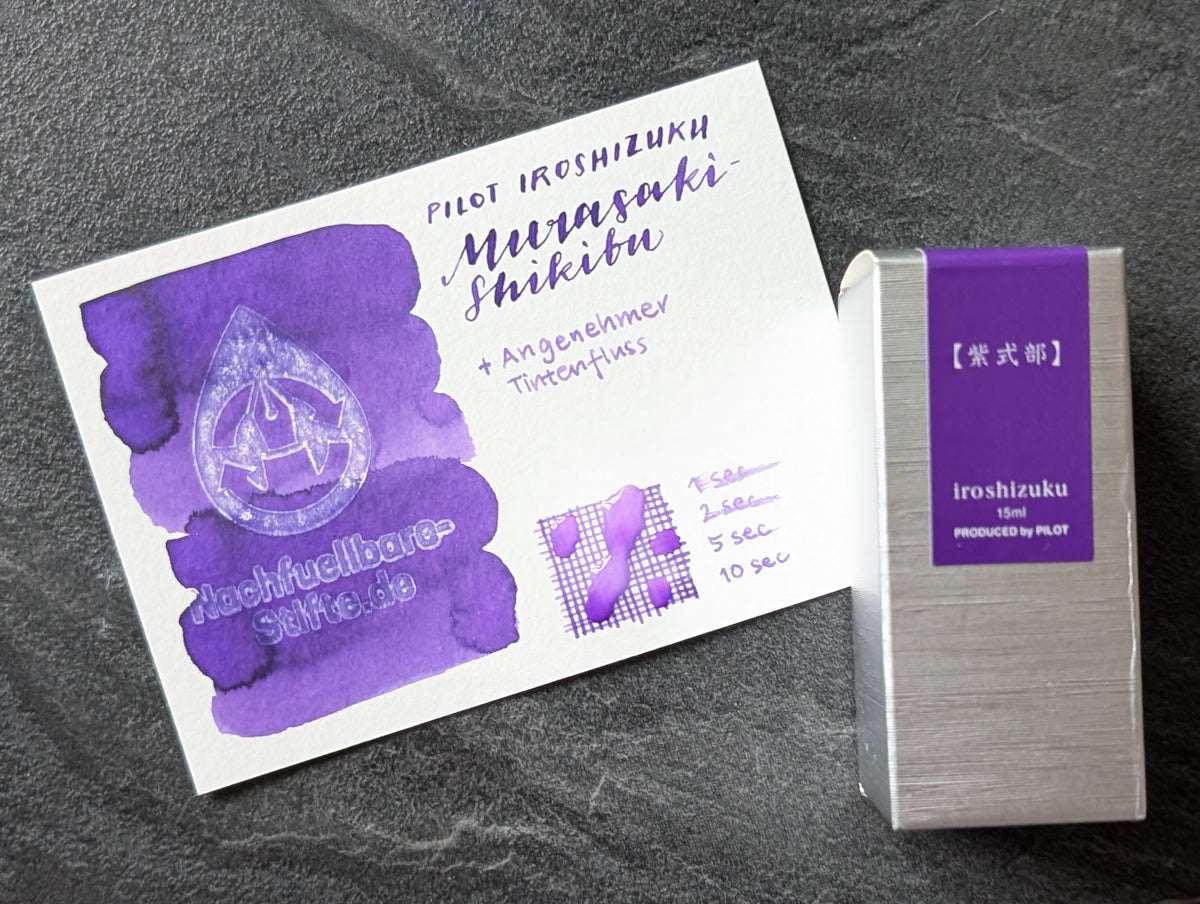 Pilot iroshizuku: Murasaki-shikibu, violette Füllhaltertinte im Glasflacon
