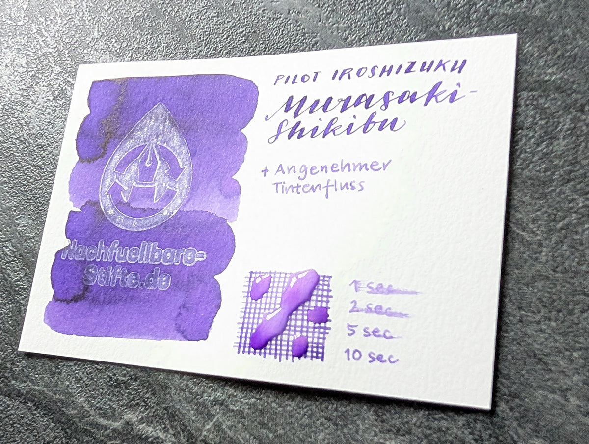 Pilot iroshizuku: Murasaki-shikibu, violette Füllhaltertinte im Glasflacon