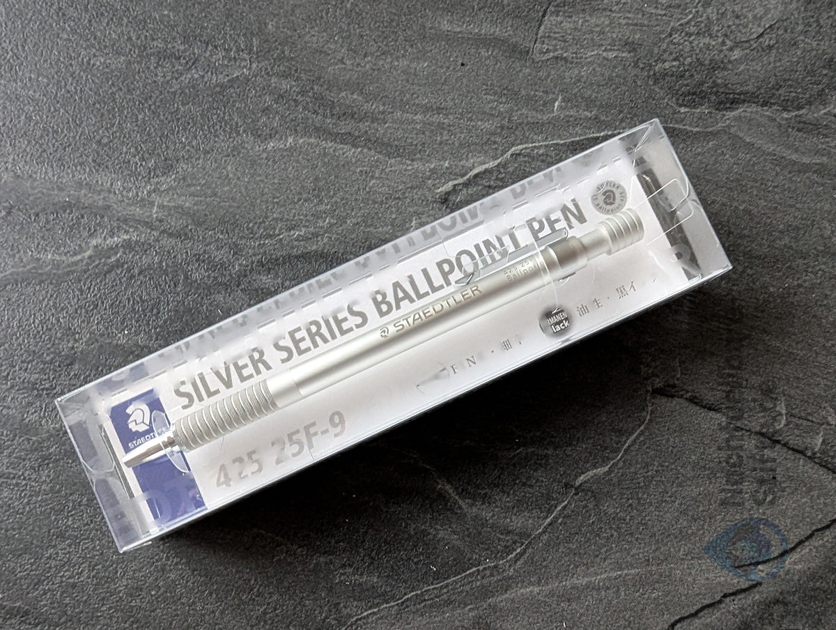 Staedtler Kugelschreiber 425 25F-9, Standard-Großraummine, silber
