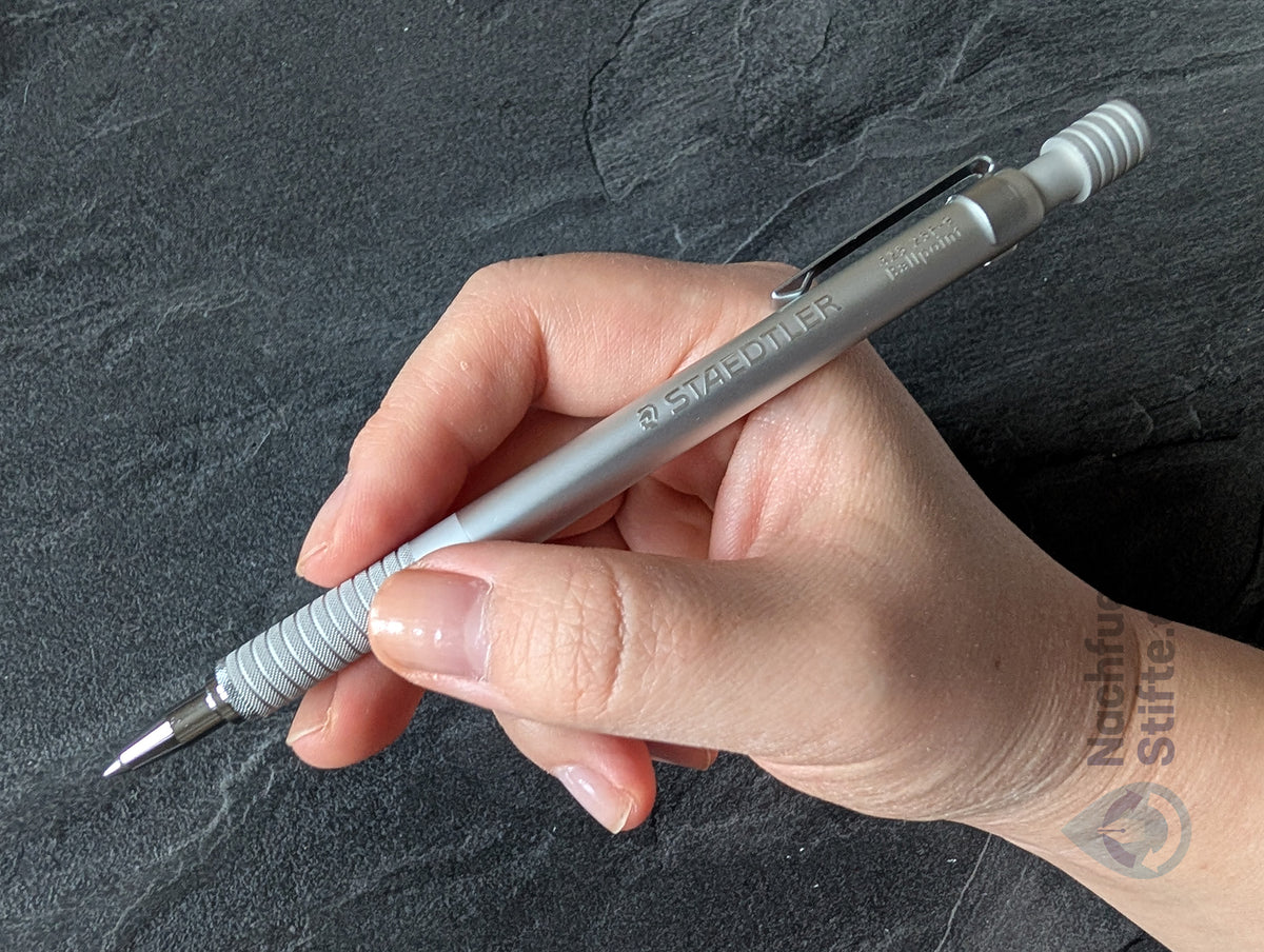 Staedtler Kugelschreiber 425 25F-9, Standard-Großraummine, silber
