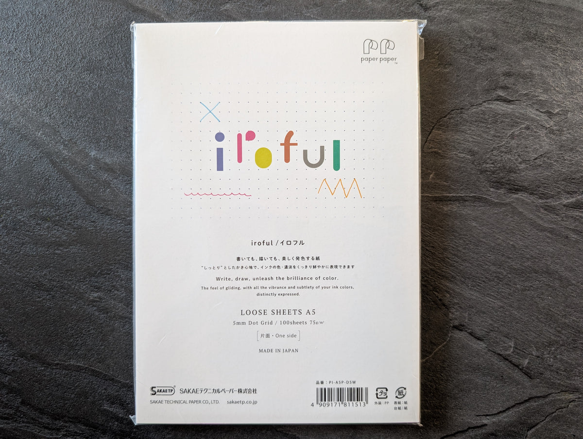 Iroful Papier, lose Blätter, 5mm Punktraster, einseitig bedruckt