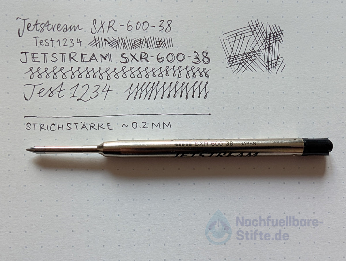 uniball Jetstream Großraummine SXR-600-05 oder SXR-600-07 oder SXR-600-38 Refill, schwarz