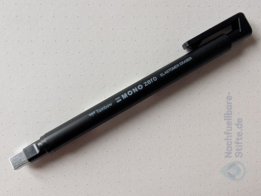 Tombow MONO zero Radierstift classic, eckige Spitze, schwarz [EH-KUS11]